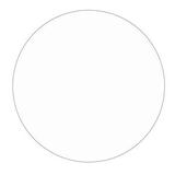 1-1/2 White Circles 10 Pack - 90 COE