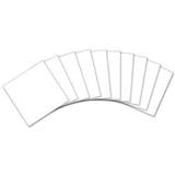 8 White Glass Squares 10 Pack - 90 COE