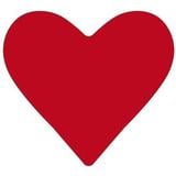 Oceanside Red 6 Pre-Cut Narrow Heart 3 Pack - 96 COE