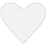 Oceanside Clear 6 Pre-Cut Narrow Heart 3 Pack - 96 COE