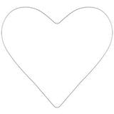 Oceanside White 6 Pre-Cut Narrow Heart 3 Pack - 96 COE