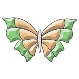 Butterfly Colored Bevel Cluster