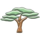 Majestic Tree Colored Bevel Cluster