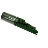 Bullseye Aventurine Green Transparent Ribbons, 4 mm - 90 COE