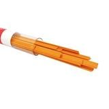 Bullseye Orange Opal Ribbons, 4 mm - 90 COE