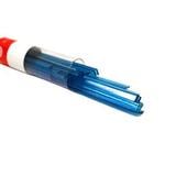 Bullseye Turquoise Blue Transparent Ribbons, 4 mm - 90 COE