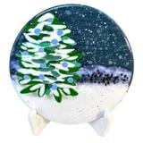 Winter's Night Plate and Easel