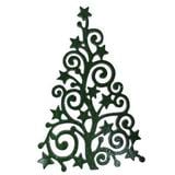 6 Pre-Cut Small Scroll Christmas Tree - 96 COE