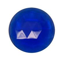 Blue Round 25mm Faceted Jewel