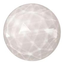 Clear Round 30mm faceted Jewel