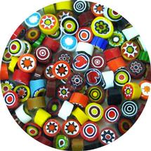 Large Opalescent Millefiori Assortment, 2 oz - 104 COE