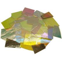 1/2 Lb CBS Solid Colors Dichroic Scrap On Thin Clear - 90 COE