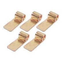 Small Gold Finish Tube Bails - 5 Pack