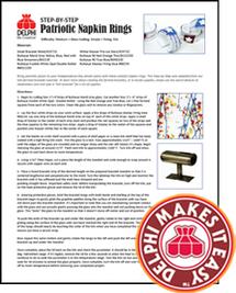 Free Patriotic Napkin Rings Project Guide