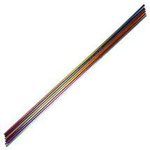 Bullseye Dichroic On Black SizzleStix 6 Pack - 90 COE
