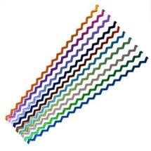 6mm Primary Color Dichroic Firestrips on Black 10 Piece Assortment - 96 COE