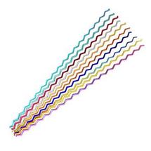 3mm Primary Color Dichroic Firestrips On Black 10 Piece Assortment - 90 COE