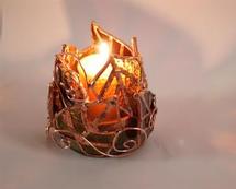 Free Autumn Leaves Candle Holder Project Guide