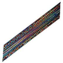 Bullseye Mixed Pattern Dichroic On Black SizzleStix 18 Piece Pack - 90 COE