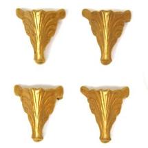 Fancy Brass Box Feet - 12 Pack