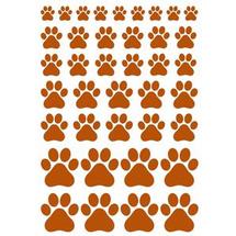 Paw Print Gold Decals