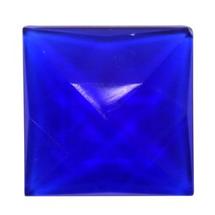Blue Square 25mm Faceted Jewel