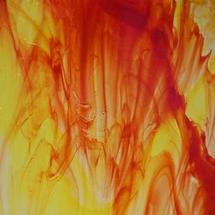 Wissmach Red and Yellow Transparent Streaky