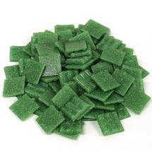 3/4 Grass Green Venetian Glass Tile - 1/2 Lb