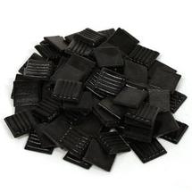 3/4 Black Venetian Glass Tile - 1/2 Lb