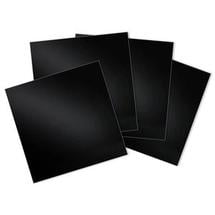 5 Black Glass Squares 4 Pack - 90 COE