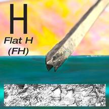 1/2 Flat H Embossed Sea Salt Lead Came - 64 Piece
