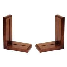 Cherry Wood Finish Bookends - 1 Pair