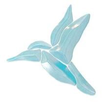 Blue Dichro Hummingbird Bevel Cluster
