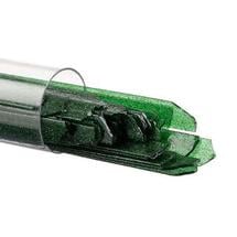 Bullseye Aventurine Green Transparent Ribbons, 4 mm - 90 COE