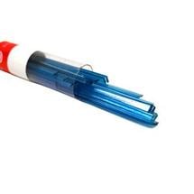 Bullseye Turquoise Blue Transparent Ribbons, 4 mm - 90 COE