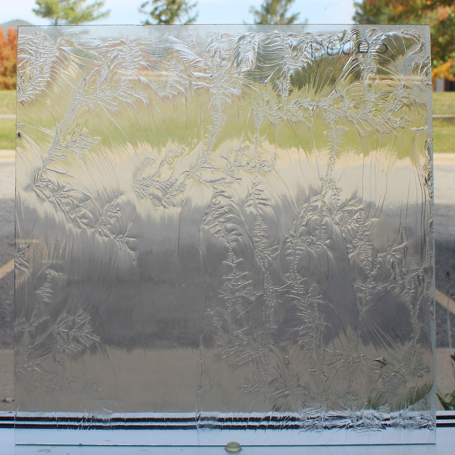 Clear Ocean Glue Chip Stained Glass Sheets Textured Delphi