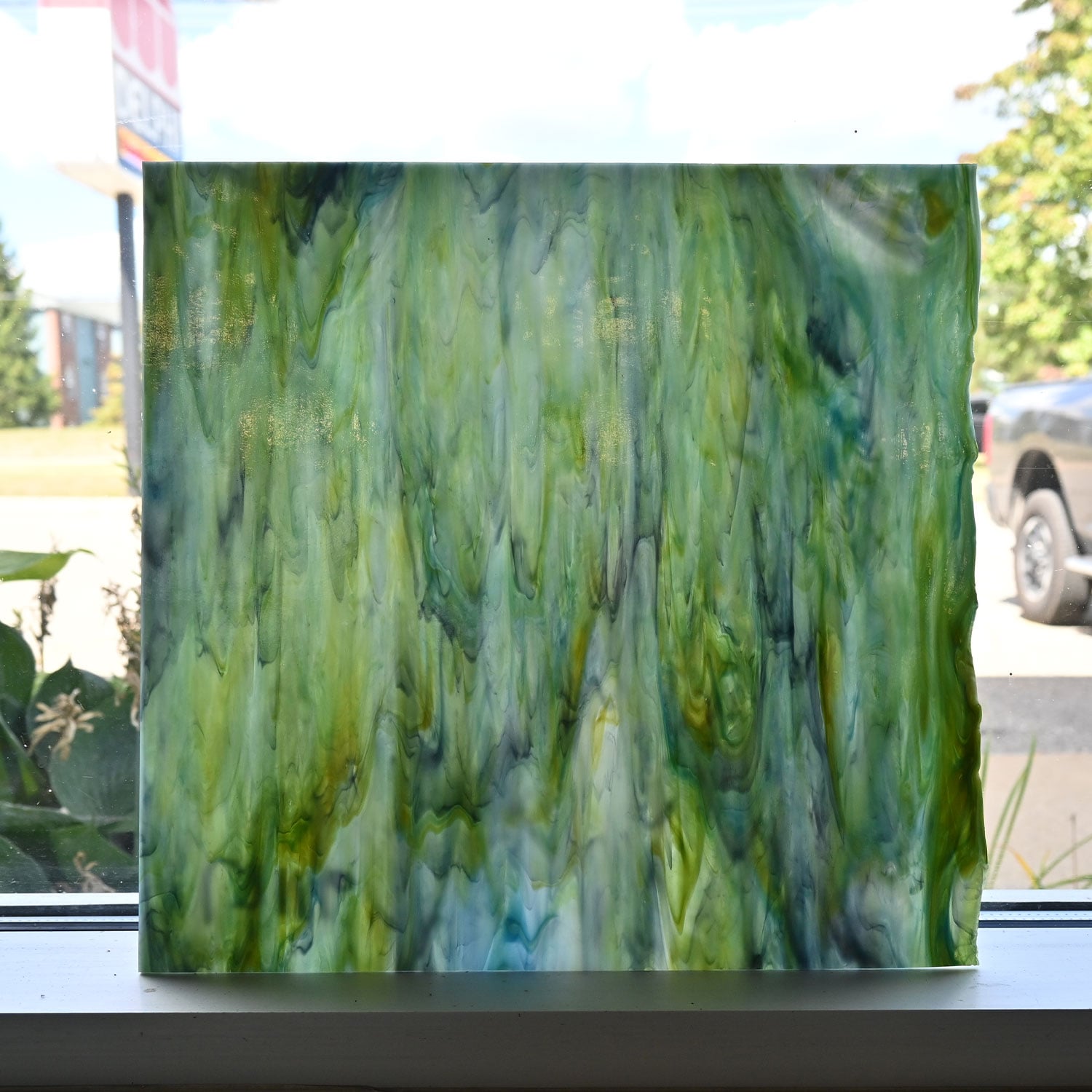 Bora Streaky Stained Glass Sheets | Tiffany Today