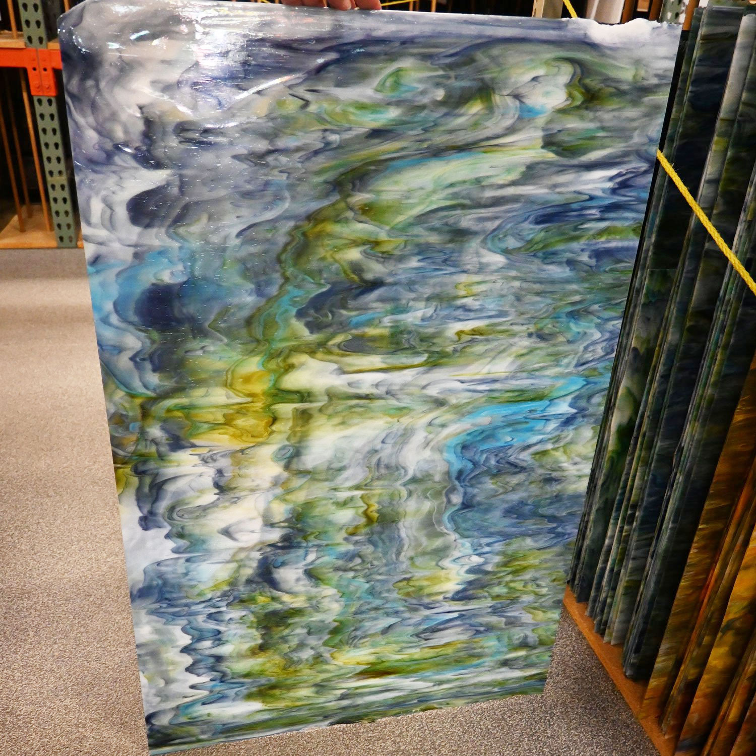 Bora Streaky Stained Glass Sheets | Tiffany Today